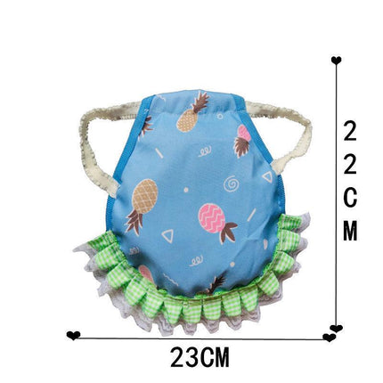 Blue Pineapple 4 Pack Hen Saddle Aprons for Backyard Chickens - Feather Protector for Poultry - Back Protection from Roosters - 22x23cm.