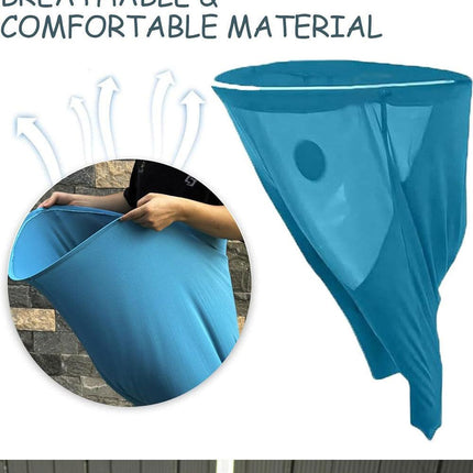Blue Granny Pants Yard Game for Kids - Durable Outdoor Tossing Activity with Ball and Pump - 60x80cm Fun Backyard Game for Australian Family BBQs.