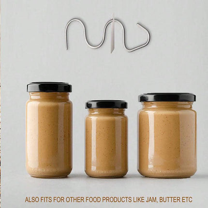 4 Pack Stainless Steel Peanut Butter Stirrer - Food Grade Nut Butter Mixer Tool for 16-35 oz Jars - Durable Kitchen Gadget for Australian Homes.