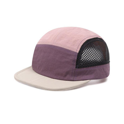 Purple-pink UPF 50+ Quick-Dry Outdoor Sun Hat with Breathable Mesh - Lightweight Adjustable Cap for Hiking, Camping and Fishing in the Australian Sun.