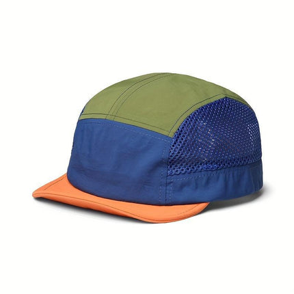 Dark Blue UPF 50+ Quick-Dry Outdoor Sun Hat with Breathable Mesh - Lightweight Adjustable Cap for Hiking, Camping and Fishing in the Australian Sun.