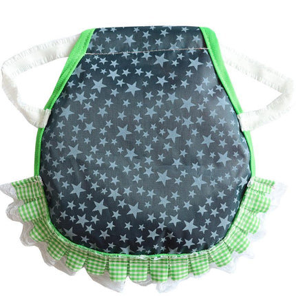 Blue-yellow Stars 4 Pack Hen Saddle Aprons for Backyard Chickens - Feather Protector for Poultry - Back Protection from Roosters - 22x23cm.