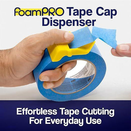 15 Pack Masking Tape Cutter Set (5 x 3 Sizes) Compact Clip-On Dispenser for 1", 1.5" & 2" Rolls Painter's Tape DIY Tool.