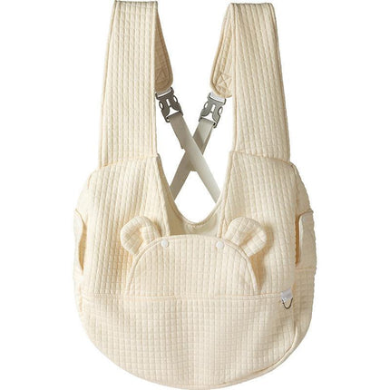 Small Pet Carrier Backpack Adjustable Cross-Back Sling Bag Hands-Free Front Chest Pack for Dogs & Cats up to 6kg.