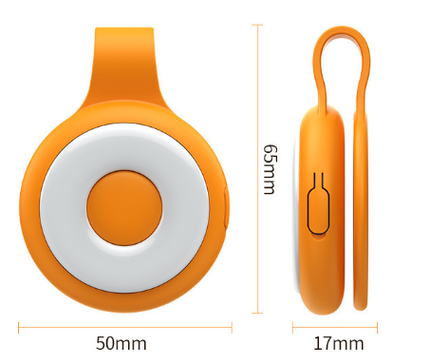 Blue Mini Magnetic Selfie Light Clip-On LED Phone Fill Light Rechargeable 500mAh 5 Lighting Modes Portable Video Light for Vlogging & Zoom Calls.
