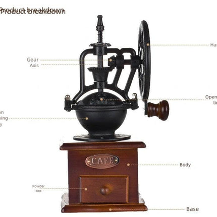 Manual Coffee Bean Grinder(brown).