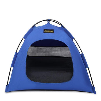 Small Size Pet Tent for Cats & Dogs(Blue) - Portable Comfort Shelter with Soft Cushion.