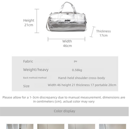 Lightweight Sports Bag with Dedicated Shoe and Wet Gear Zone(white).