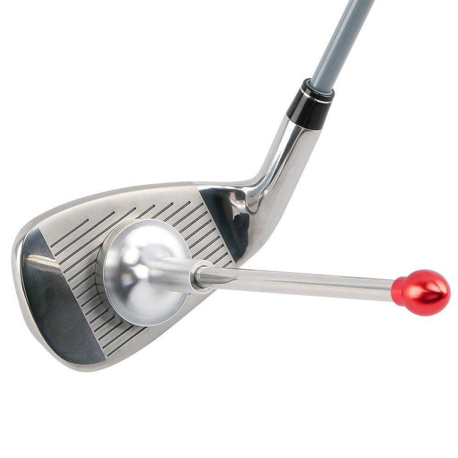 Red Adjustable Magnetic Golf Club Face Alignment and Swing Trainer.