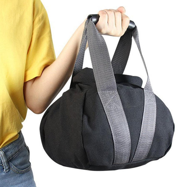 Black Portable Fitness Kettlebell Sandbag.
