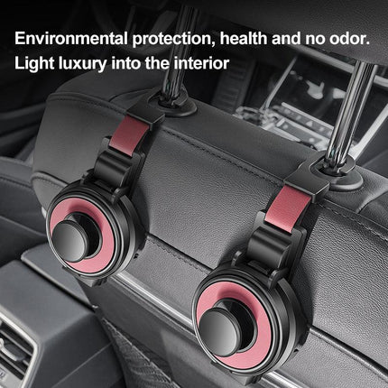 Beige 3-in-1 Car Headrest Organizer Hook.