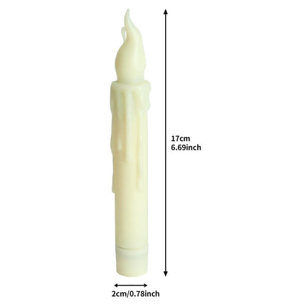 12-Pack LED Taper Candles, Remote, Hooks, & Line.