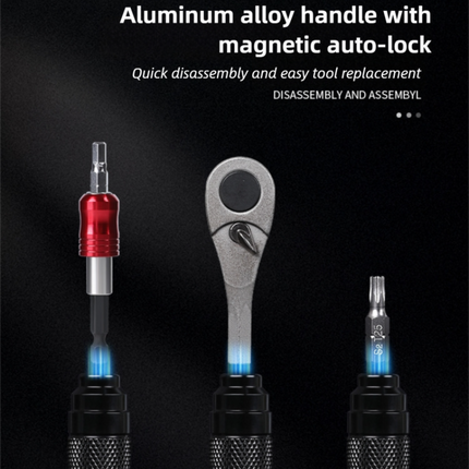 Compact Bicycle Ratchet Tool Kit With Tire Patch.