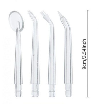 White Cordless Water Flosser, USB Rechargeable with 4 Tips.