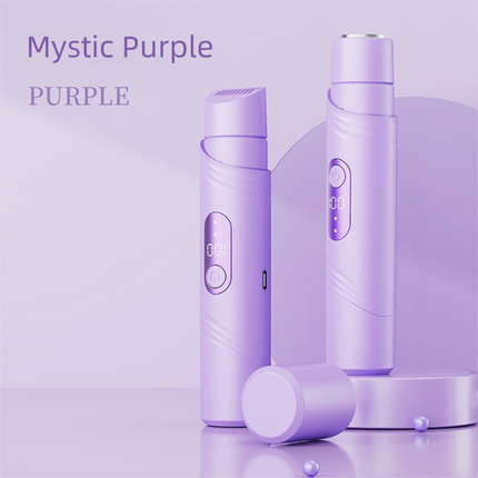 Purple Lectric Bikini Trimmer for Women, 1 Set Rechargeable 2 in 1 Body & FacialHair Removal.
