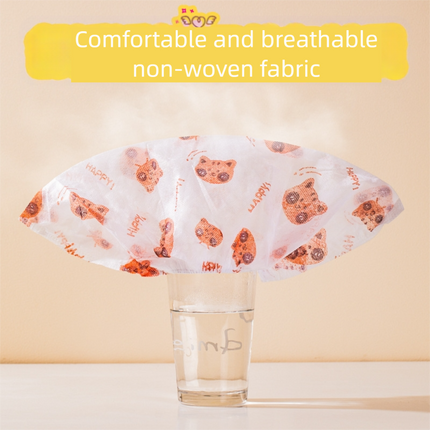 50 Pieces Thickened Non-Woven Disposable Shoe Covers (Blue Rabbit) – Universal Fit (EU Size 34-45) for Guests & Floor Protection.