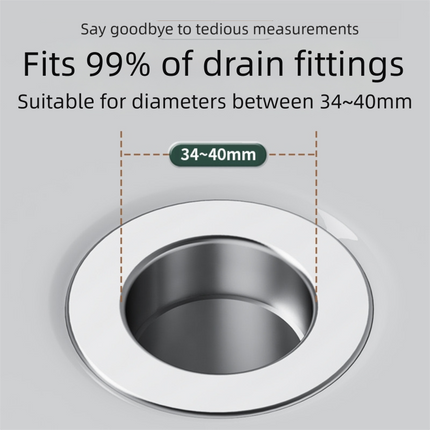 2-Pack Pop-Up Sink Stopper with Hair Catcher – Standard (34-40mm) Drain Filter,Basin Drain Filter Upgrade.