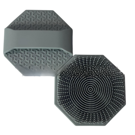 4-Pack Silicone Face Scrubber & Gentle Exfoliator – Antimicrobial Facial Cleansing, Multi-Color Brush Set.