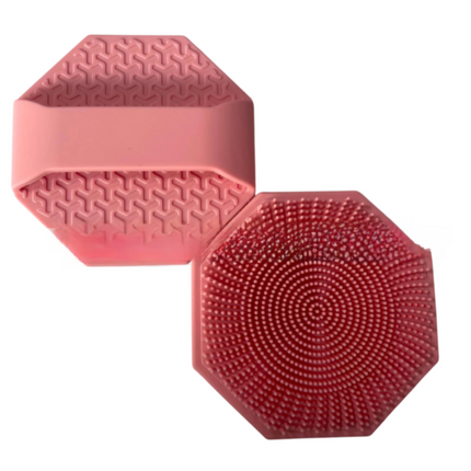 4-Pack Silicone Face Scrubber & Gentle Exfoliator – Antimicrobial Facial Cleansing, Multi-Color Brush Set.