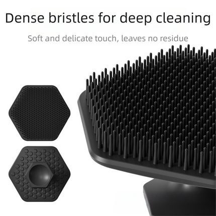 4-Pack Silicone Face Scrubber & Gentle Exfoliator – Antimicrobial Facial Cleansing, Multi-Color Brush Set.