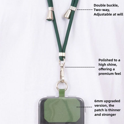 3-Pack Adjustable Blue Crossbody Phone Lanyards – Dual Wear Modes, Two-Ways of Hanging,Ultra-Slim 0.6mm Patch.