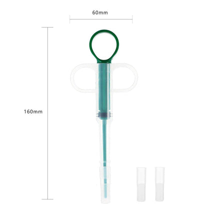 5-Pack 160mm Green Pet Pill Shooter – Soft Silicone Tip Feeder for Cats Dogs.