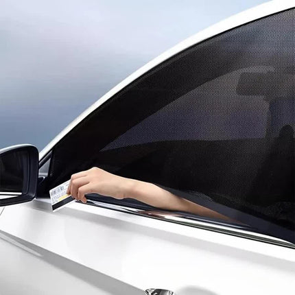 4PCS Car Curtain Screen Mosquito Net for Sedan(2 Front + 2 Rear) - Anti-mosquito Shade in Summer, Sun Protection Ventilation Heat Insulation.