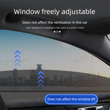 4PCS Car Curtain Screen Mosquito Net for SUV(2 Front + 2 Rear) - Anti-mosquito Shade in Summer, Sun Protection Ventilation Heat Insulation.