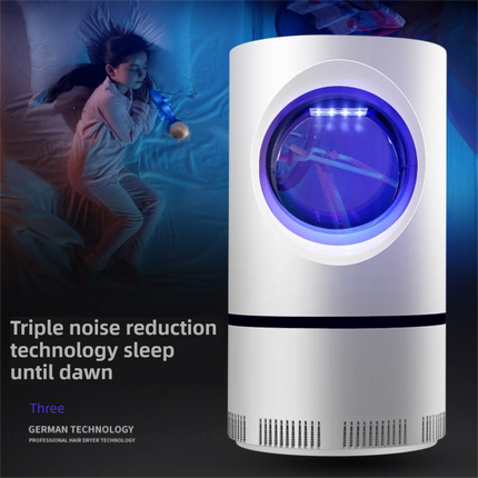 2-Pack Silent UV LED Mosquito Killer Lamp - Indoor Physical Insect Trap & Fly Catcher with USB Power for Home.