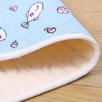 2-Pack Green Dinosaur Pet Summer Cooling Latex Pad (L Size: 60*45cm) - Breathable Ice Silk & Latex-Filled Dog Bed Cat Sleeping Mat with Non-Slip Base.