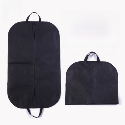 2-Pack Travel Long Dress Garment Carrier Bag Suit Bags(60×100CM) -  Non-Woven Dust Cover, Foldable Hanging Clothes Storage Bag with Reinforced Handle.