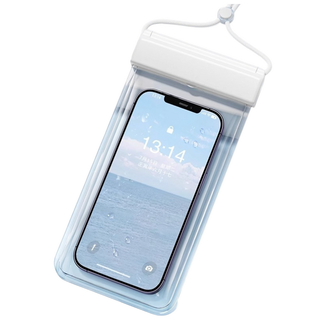 3-PCS White IPX8 Waterproof Phone Pouch(19×11 CM) - Universal Touch Screen & Underwater Photo Case for Swimming, Snorkeling, and Beach.