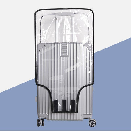 2-Pack 28" Clear PVC Luggage Cover - Heavy-Duty Waterproof & Scratch-Resistant Suitcase Protector.