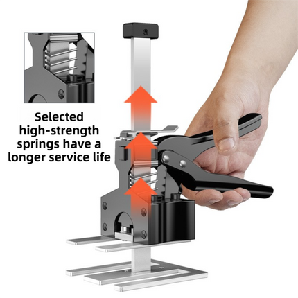 Two-Piece Professional Metal Tile Lifter (21cm Adjustable) - Dual-Rod Precision Height Regulator for Floor and Wall Tiles.