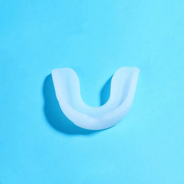 4-Pack White Food Grade Silicone Sports Mouthguard(6x5x1.7CM) With Vented PP Case- Instant Fit Mouth Guardfor High Shock Protection.