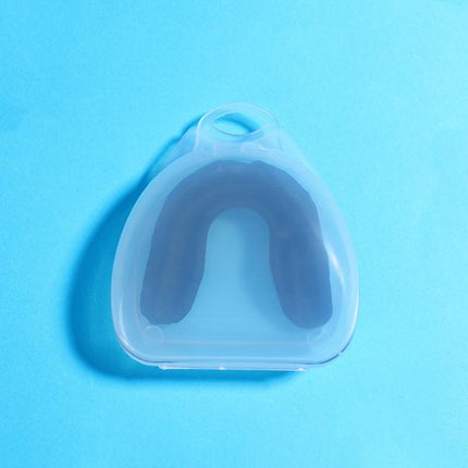 4-Pack Black Food Grade Silicone Sports Mouthguard(6x5x1.7CM) With Vented PP Case- Instant Fit Mouth Guardfor High Shock Protection.