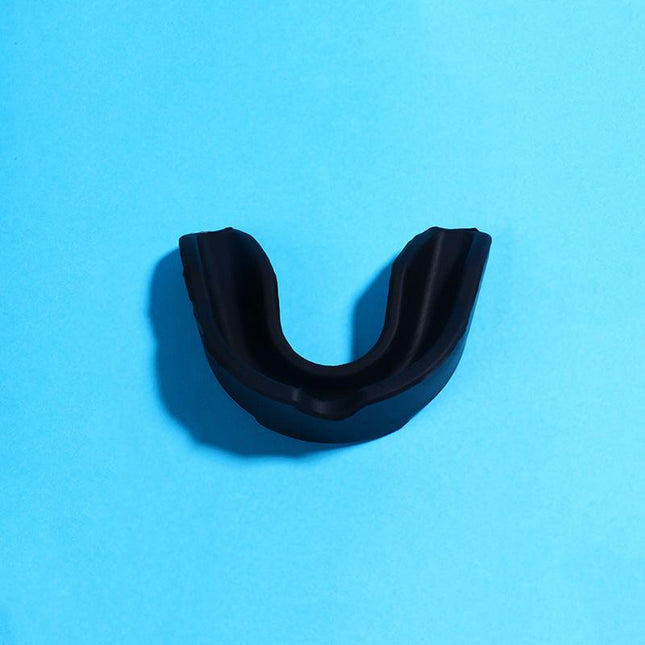 4-Pack Black Food Grade Silicone Sports Mouthguard(6x5x1.7CM) With Vented PP Case- Instant Fit Mouth Guardfor High Shock Protection.