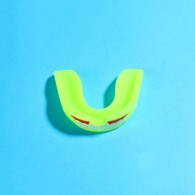 4-Pack Yellow Food Grade Silicone Sports Mouthguard(6x5x1.7CM) With Vented PP Case- Instant Fit Mouth Guardfor High Shock Protection.