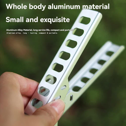 4-Pack Sliver Outdoors Home Alloy Anti-Scald Pot Clip - Ultralight Bowl Grippe for Camping BBQ Microwave Plate Retrieval and Hot Cookware.
