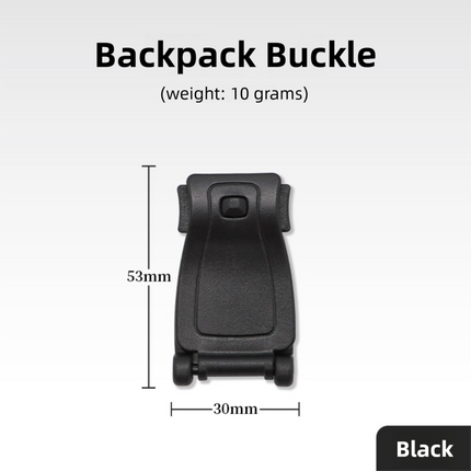 10 Pack Black MOLLE Clip Tactical Strap-Management Tool -  Ultralight Portable Backpack Buckle for Tactical Outdoor Gear Attachment.