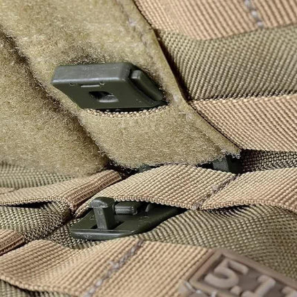 10 Pack Black MOLLE Clip Tactical Strap-Management Tool -  Ultralight Portable Backpack Buckle for Tactical Outdoor Gear Attachment.