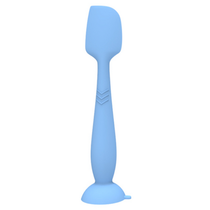 4-Pack Blue Large Silicone Ointment Applicator Spatulas(16.5 CM x 3.8 CM) - Cream Spreader with Suction Base, Hygienic & Precise.