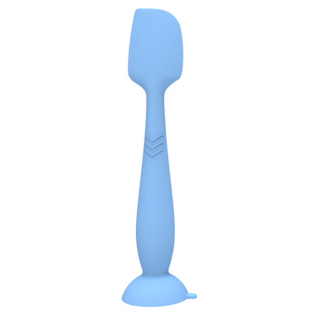 4-Pack Blue Large Silicone Ointment Applicator Spatulas(16.5 CM x 3.8 CM) - Cream Spreader with Suction Base, Hygienic & Precise.