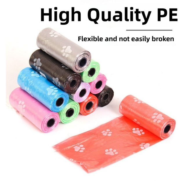150-Count Biodegradable Dog Poop Bags with Bone Dispenser - Extra Thick Leak-Proof Pet Supplies.