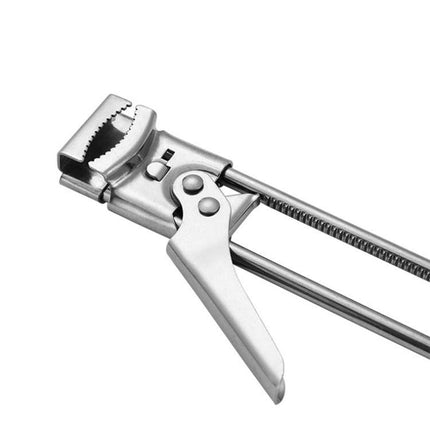 2-Pack Adjustable Stainless Steel Jar Opener and Bottle Cap Remover - Universal Lid Gripper for Sauces and Tough Jar Caps.