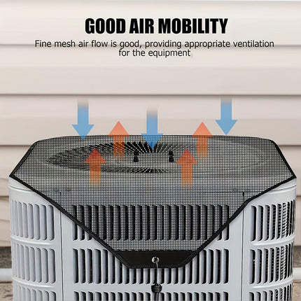 2-Pack Ventilated Resin Mesh Outdoor Air Conditioner Cover(81x81cm / 32x32inch) - Anti-Sun Heat Reduction AC Unit Net for Exterior Use.