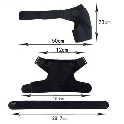 Adjustable Neoprene Sports Shoulder Brace - Compression Support for Dislocation, Strain Prevention, and Injury Recovery.