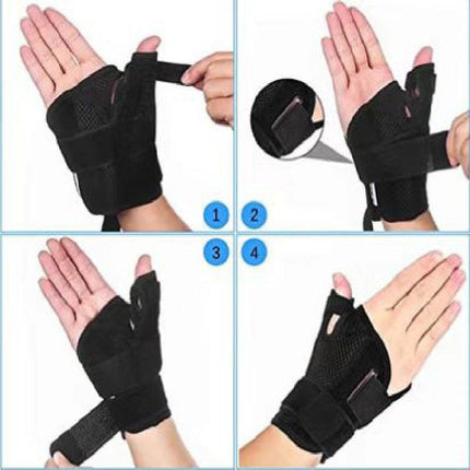 One Pair Adult Breathable Thumb Spica Splint Wrist Brace(Left & Right Hand) - Support and Stabilization for Sports Injuries, Training, and Recovery.