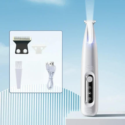 F6 Portable Pet Hair Detailed Trimmer(2 * 140mm Blades) - Cat & Dog Waterproof  Grooming Clipper with LED Light &  Display, Low-Noise Ceramic Blade.