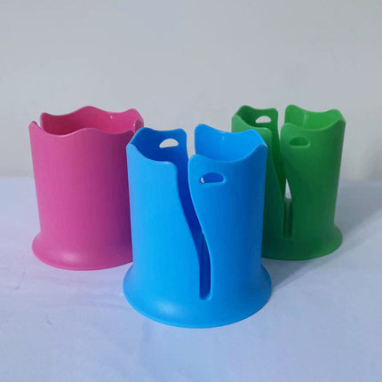 2-Pack Green Outdoor Surfboard Water Bottle Holder - Portable PP & Silicone Drink Stabilizer for Water Sports.